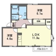ハイドパークハイツBの間取り画像