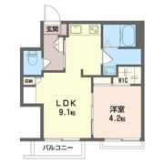 クローバーハイツの間取り画像