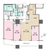 ザ・パークハウス西新宿タワー60の間取り画像