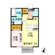 スフィーダ エル モンド Aの間取り画像