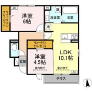 遊眠あがのの間取り画像