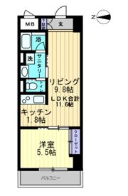 アルファレガロ中央町の間取り画像