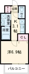 ウェルスクエア茨木駅前の間取り画像