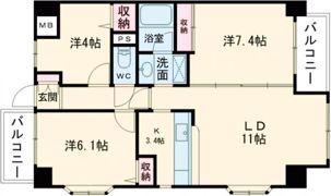 ライオンズシティ新潟の間取り画像
