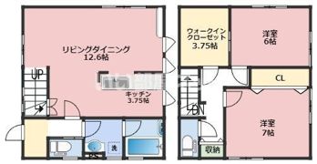 白鳥戸建の間取り画像