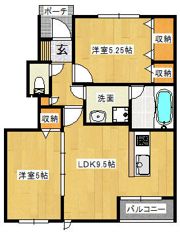 LUCASAⅡの間取り画像