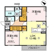 グランヴェールⅥの間取り画像