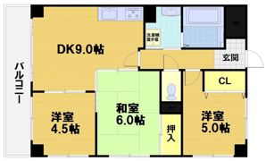 フローラみずほの間取り画像