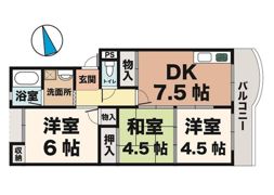 パールハイツの間取り画像