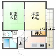 屋島マンションの間取り画像