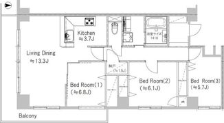 Daiwa Grace Maison 大島Ⅱの間取り画像