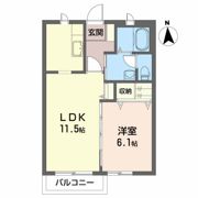 ルガール大谷 Bの間取り画像