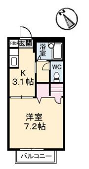 カーサKAWAUTIの間取り画像