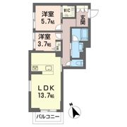 ザ グランド 自治医大の間取り画像