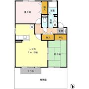 メゾンソレーユ A棟の間取り画像