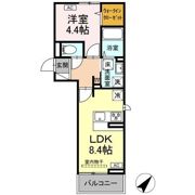 アイコート湯田温泉通りの間取り画像