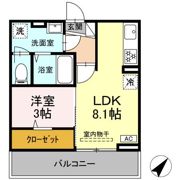 アイコート湯田温泉通りの間取り画像