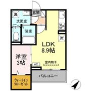 アイコート湯田温泉通りの間取り画像