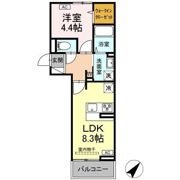 アイコート湯田温泉通りの間取り画像