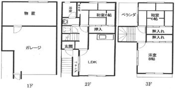 八丈グランドハイツNの間取り画像
