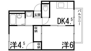 第二野里ハイツの間取り画像