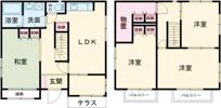 上津町戸建ての間取り画像