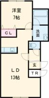 ベル9－21Bの間取り画像