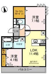 オオセンドKanaiの間取り画像