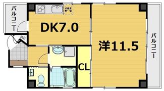 ピュアコート五条の間取り画像