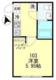 バーンサヌーク杉田の間取り画像