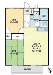 フォブール勅使Bの間取り画像
