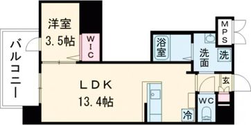 行橋センタービルの間取り画像