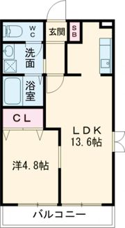 メゾンドユウゼンの間取り画像