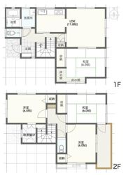 熊谷市久保島戸建の間取り画像