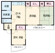 グランドゥールYUASAの間取り画像