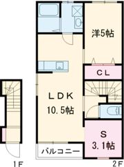 仮称）エスカレント上峰 Aの間取り画像