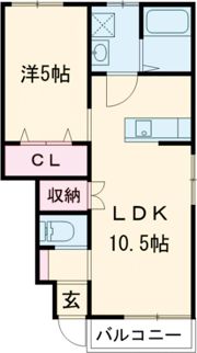 仮称）エスカレント上峰 Bの間取り画像