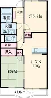 グレース早苗の間取り画像