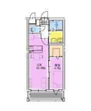 潮見町マンションの間取り画像