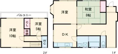 森町戸建ての間取り画像
