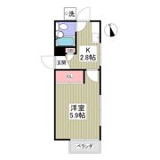 ヒルサイドフジの間取り画像