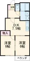 正建ハイツ二東の間取り画像