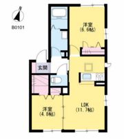 ラ・コリーヌ 舞ノ浦 B棟の間取り画像