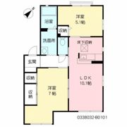 ディアス馬場山 B棟の間取り画像