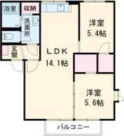 パークハイツ野上 C棟の間取り画像