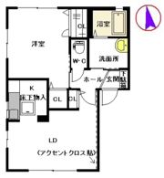 ディアス帆足 A棟の間取り画像
