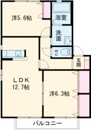 パークハイム B棟の間取り画像