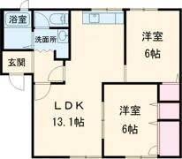 タウンコート A棟の間取り画像