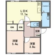 ハイツチェリ－の間取り画像