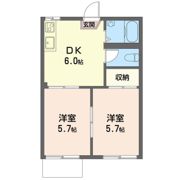 コ－ポ弥生 Aの間取り画像